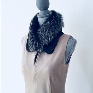 MaxMara dress with Fur collar